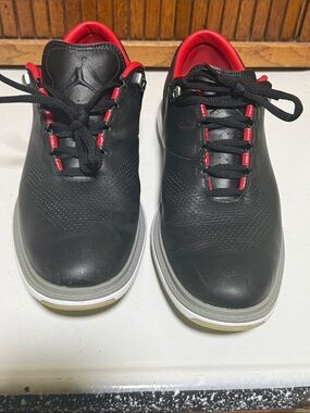 Nike Air Jordan ADG 4 Black Cement Golf Tour edition Soft Spike Shoes